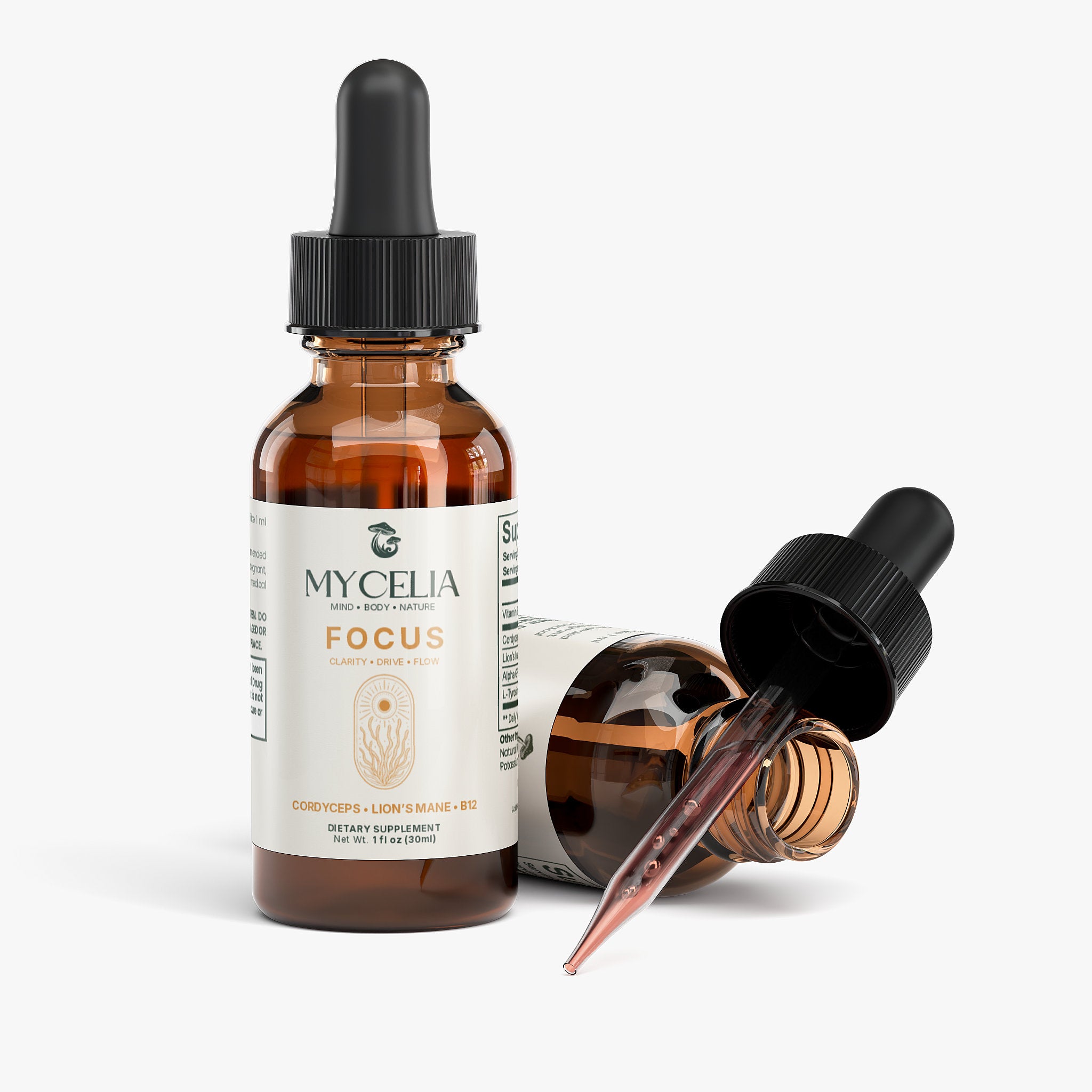 Mycelia Focus - Mushroom Energy & Cognition Drops